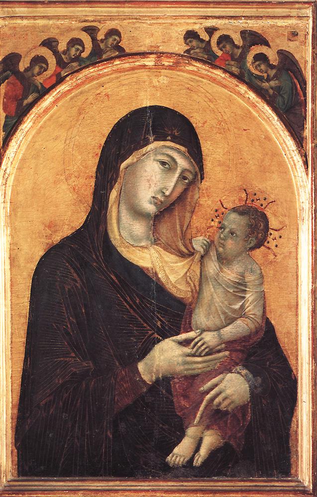 Madonna and Child with Six Angels dfg